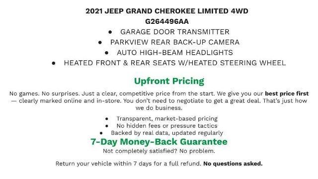 2021 Jeep Grand Cherokee L Limited 4x4