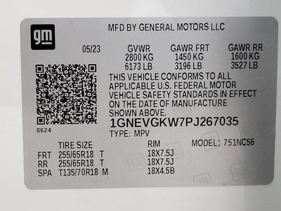 2023 Chevrolet Traverse LT Cloth