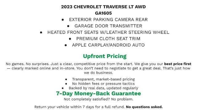 2023 Chevrolet Traverse LT Cloth