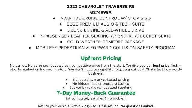 2023 Chevrolet Traverse RS