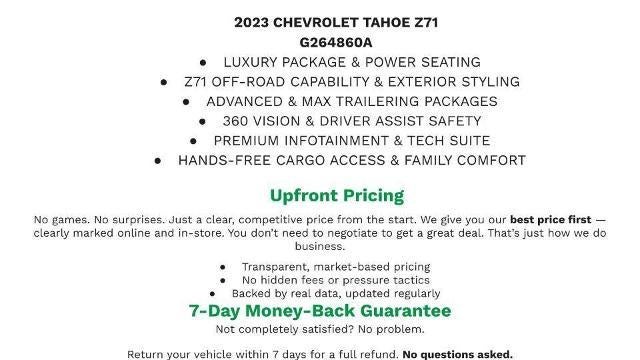 2023 Chevrolet Tahoe Z71