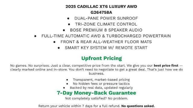 2025 Cadillac XT6 Luxury