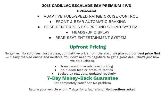 2015 Cadillac Escalade ESV Premium