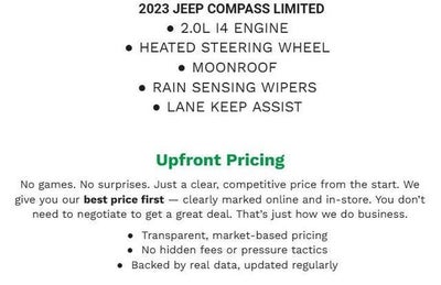 2023 Jeep Compass Limited 4x4