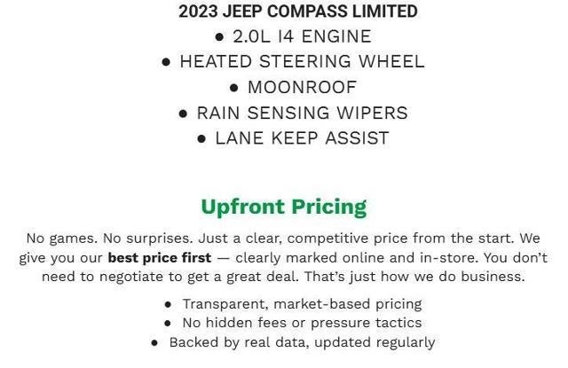 2023 Jeep Compass Limited 4x4