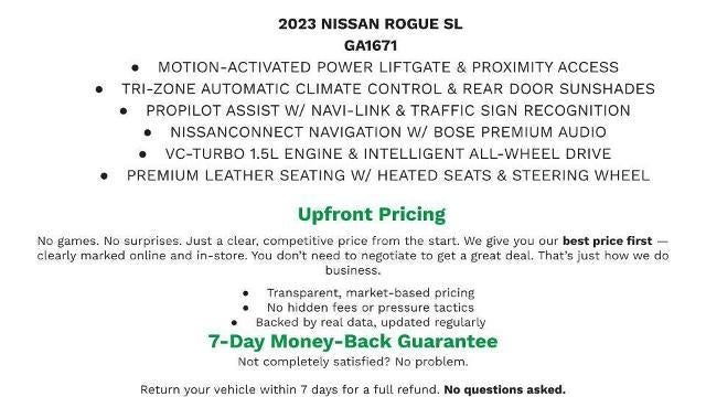2023 Nissan Rogue SL Intelligent AWD